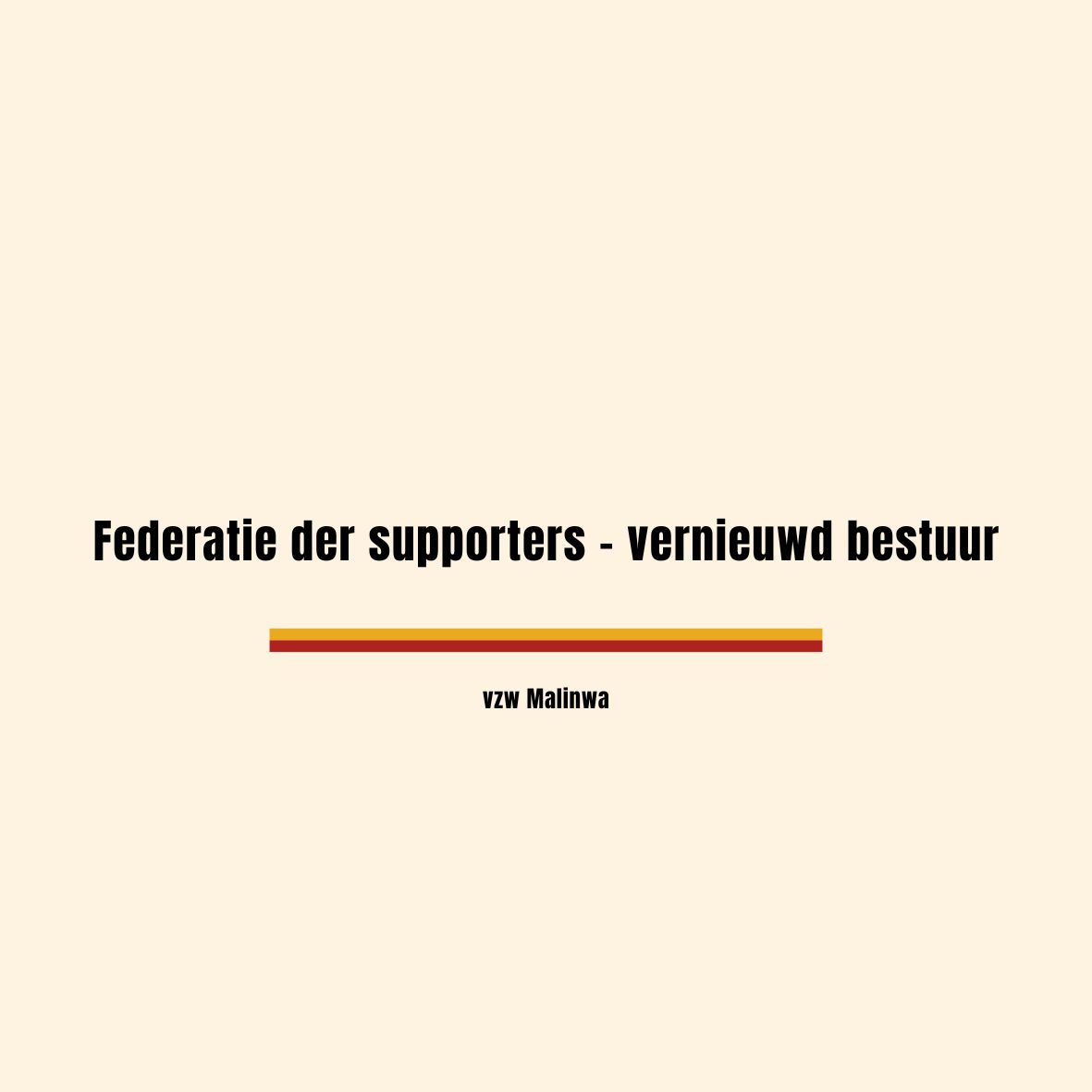 Federatie der supporters – vernieuwd bestuur